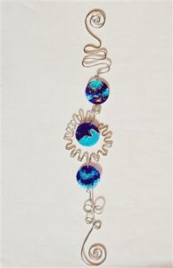 raamhanger met aludraad blauw